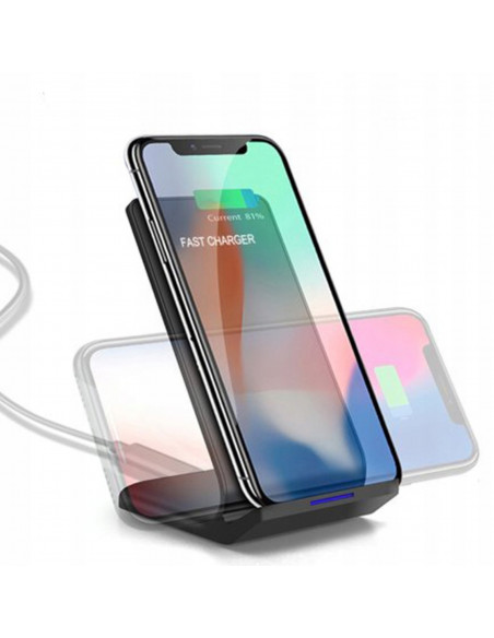 
Belaidis indukcinis išmaniojo telefono įkroviklis su Qi 10W stovu
