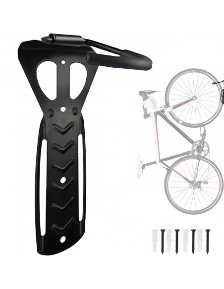 
Prie sienos tvirtinamas dviračių laikiklis 24–29 colių ratams iki 30 kg
