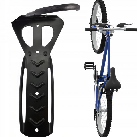 
Prie sienos tvirtinamas dviračių laikiklis 24–29 colių ratams iki 30 kg
