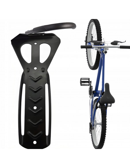 
Prie sienos tvirtinamas dviračių laikiklis 24–29 colių ratams iki 30 kg
