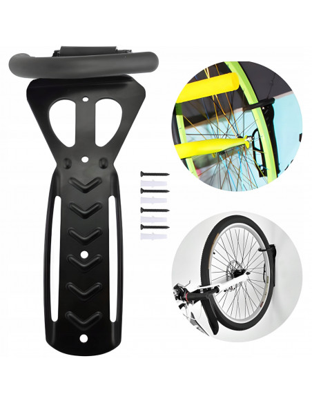 
Prie sienos tvirtinamas dviračių laikiklis 24–29 colių ratams iki 30 kg
