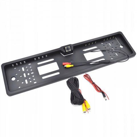 
Automobilio galinio vaizdo kamera RCA numerio ženklo rėmelyje
