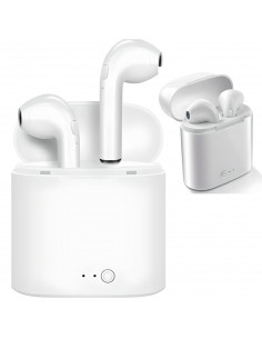 
„BT i7s“ belaidės ausinės su išorinės baterijos funkcija – baltos
