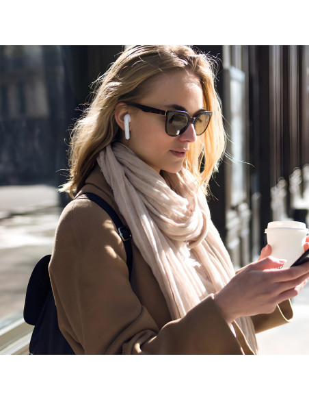 
„BT i7s“ belaidės ausinės su išorinės baterijos funkcija – baltos
