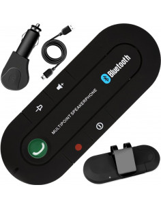 
„Bluetooth“ automobilio laisvų rankų įranga su segtuku
