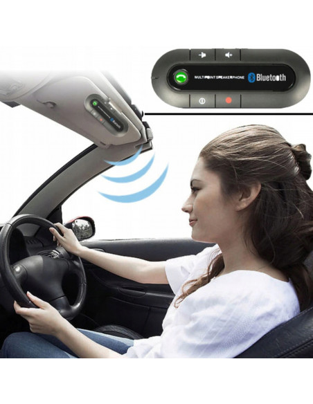 
„Bluetooth“ automobilio laisvų rankų įranga su segtuku
