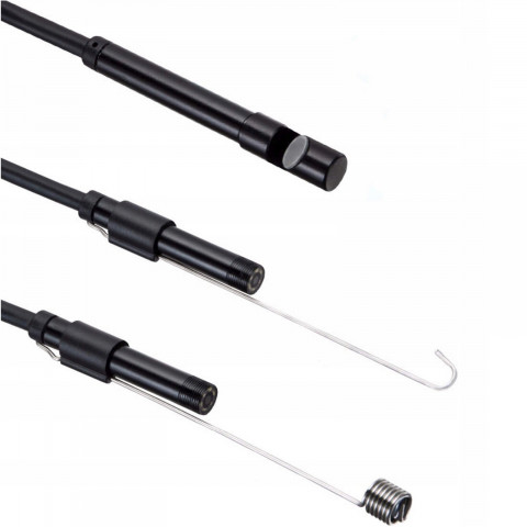 
Endoskopo apžiūros kamera, 3 antgaliai, IP67, 6 LED
