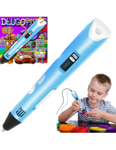 
3D rašiklių rinkinys vaikams + PLA papildymai
