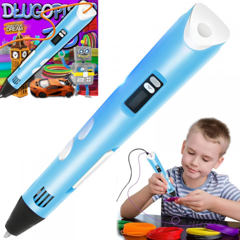 
3D rašiklių rinkinys vaikams + PLA papildymai
