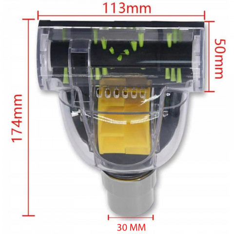 
Mini turbo šepetys universalus dulkių siurblio antgalis
