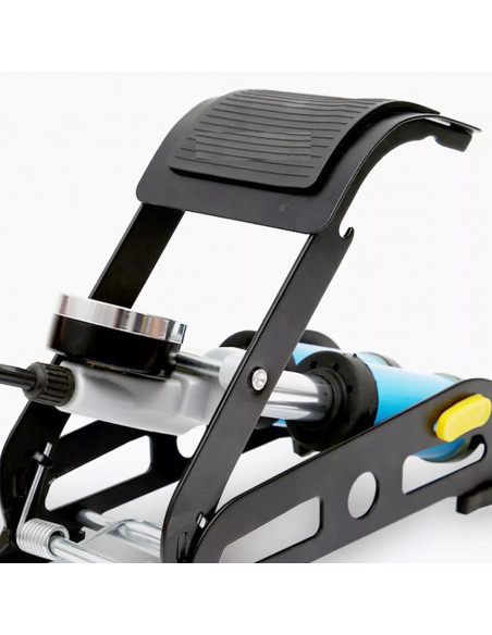 
Dvigubo stūmoklio kojinis siurblys automobiliui ir dviračiui su 10 barų manometru
