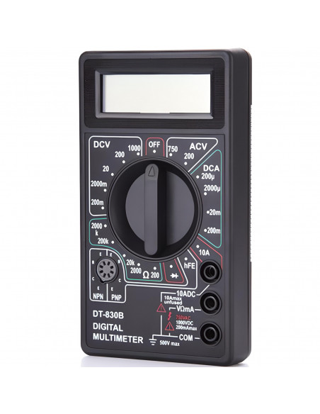 
Skaitmeninis multimetras srovės, įtampos ir varžos matuoklis 0–500 V 0–5 A
