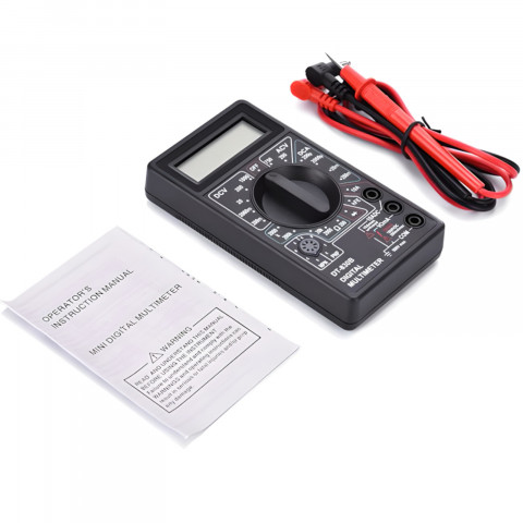 
Skaitmeninis multimetras srovės, įtampos ir varžos matuoklis 0–500 V 0–5 A
