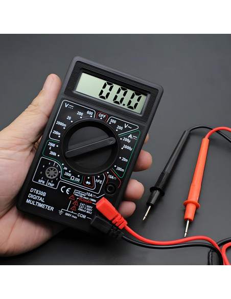 
Skaitmeninis multimetras srovės, įtampos ir varžos matuoklis 0–500 V 0–5 A
