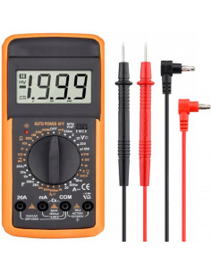 
Skaitmeninis multimetras, srovės įtampos varžos LCD matuoklis
