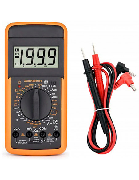 
Skaitmeninis multimetras, srovės įtampos varžos LCD matuoklis
