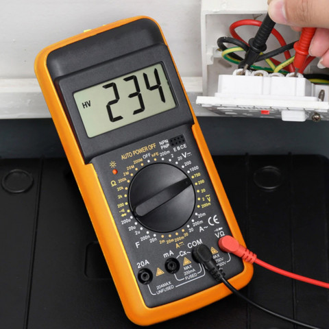 
Skaitmeninis multimetras, srovės įtampos varžos LCD matuoklis
