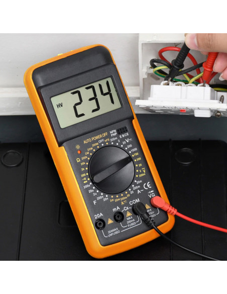 
Skaitmeninis multimetras, srovės įtampos varžos LCD matuoklis
