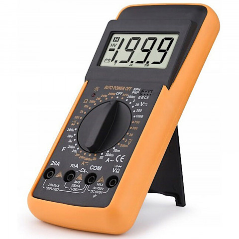 
Skaitmeninis multimetras, srovės įtampos varžos LCD matuoklis
