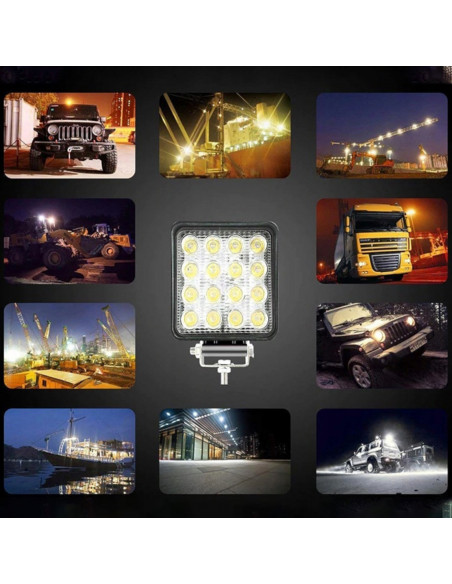 
Halogeninis dirbtuvių darbo žibintas 16 LED 48 W
