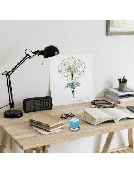 
Mini belaidis „Bluetooth“ garsiakalbis su LED foniniu apšvietimu – mėlynas
