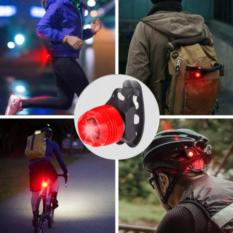 
Priekinis ir galinis baterijomis maitinamas dviračio žibintas, 3 režimai - 2 vnt.
