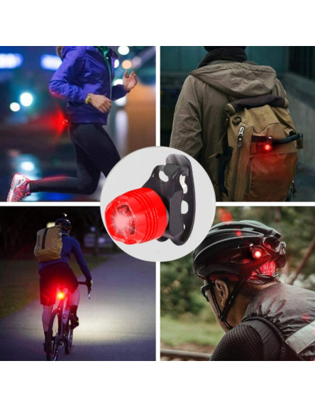 
Priekinis ir galinis baterijomis maitinamas dviračio žibintas, 3 režimai - 2 vnt.
