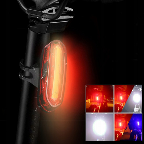 
Įkraunamas dviračio žibintas priekinis ir galinis, 3 režimai, 1800 mAh - 2 vnt.
