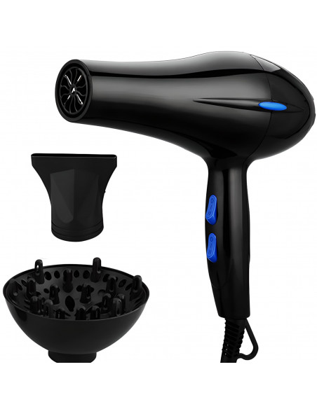 
Jonizuotas plaukų džiovintuvas su šaltu oru, 2 antgaliais, 900 W
