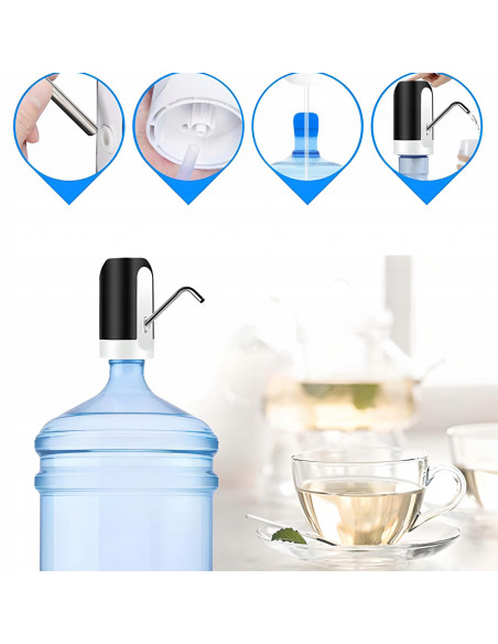 
Elektrinis vandens pompos dozatorius buteliams 5-20 l 1200 mAh
