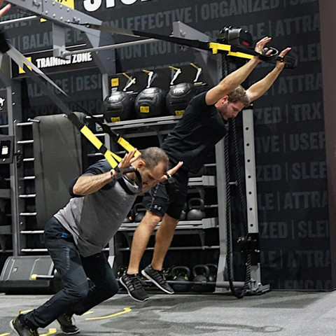 
Mankštos juostos, treniruočių diržai su rankenomis
