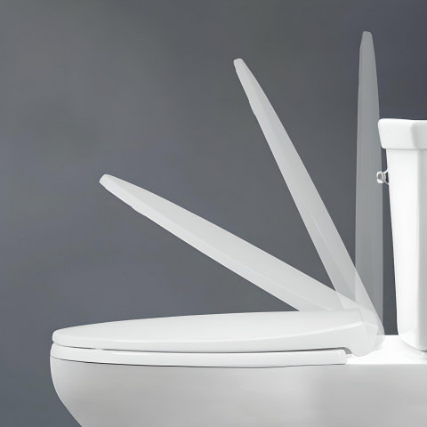 
Universalus tualeto dangtis su švelniai užsidarančiu dangčiu
