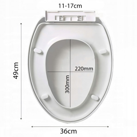 
Universalus tualeto dangtis su švelniai užsidarančiu dangčiu
