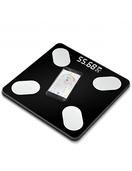 
Išmaniosios „Bluetooth“ vonios kambario analitinės svarstyklės iki 180 kg LCD
