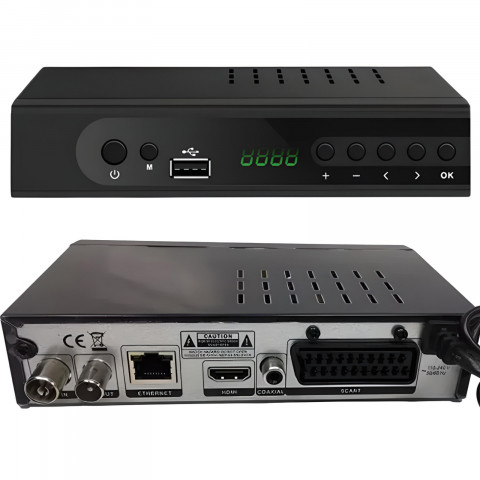 
Antžeminės televizijos imtuvo dekoderis DVB-T2 HDMI USB
