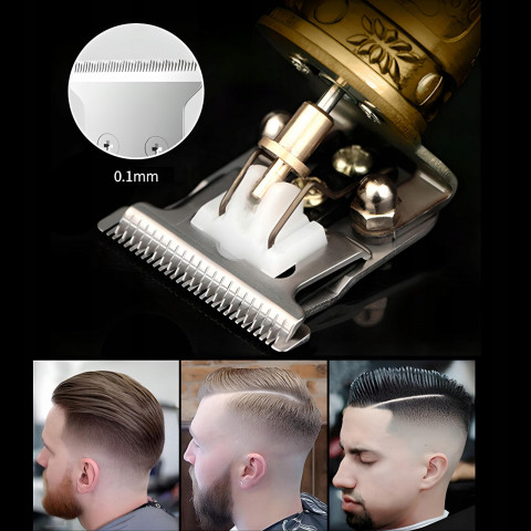 
Belaidis plaukų kirptuvas, barzdos kirptuvas, 4 priedai
