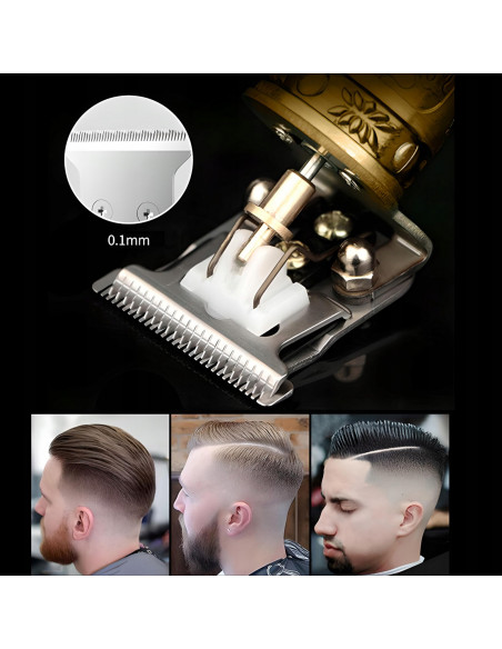 
Belaidis plaukų kirptuvas, barzdos kirptuvas, 4 priedai
