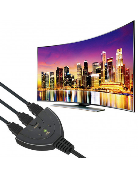 
Jungiklio skirstytuvas 3 x HDMI „Full HD 4K“ 55 cm
