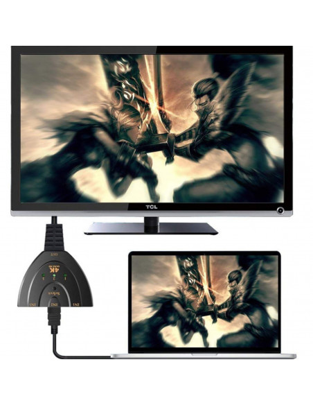 
Jungiklio skirstytuvas 3 x HDMI „Full HD 4K“ 55 cm
