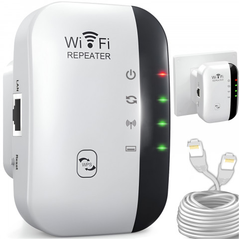 
Kartotuvo „Wi-Fi“ signalo stiprintuvas su 2 veikimo režimais, 2,4 GHz
