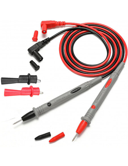 
Bandymo laidai, srovės matuoklio, multimetro kabeliai, krokodilo žnyplės iki 1000 V
