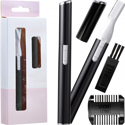 
Baterijomis maitinamas veido kirptuvas antakiams, barzdai, nosiai ir plaukams
