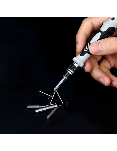 
Tikslių antgalių atsuktuvų rinkinys - 115 vnt.
