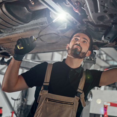 
Magnetinis dirbtuvių griebtuvas su LED žibintuvėliu, 57 cm
