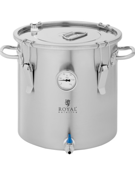Konteinerio puodo fermentacijos katilas nerūdijantis plienas 0-150C 18 l Konteinerio puodo fermentacijos katilas nerūdijantis plienas 0-150C 18 l