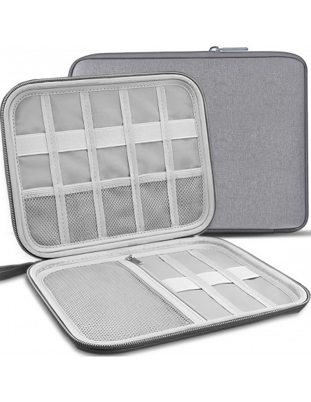 
Kelionių organizatoriaus dėklas laidams ir įkrovimo laidams, 8 skyriai
