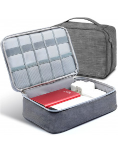 
Kelionių organizatoriaus dėklas įkrovimo laidams ir elektroninei įrangai
