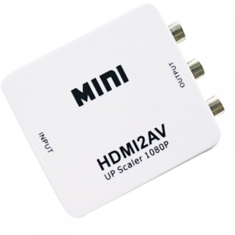 
RCA AV CINCH – HDMI Full HD 5V konverterio adapteris
