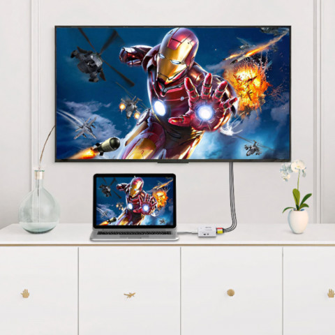 
RCA AV CINCH – HDMI Full HD 5V konverterio adapteris
