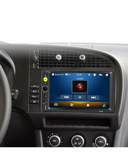 
Automobilinis radijas su galinio vaizdo kamera, 2DIN, 7 colių, GPS, Android, Bluetooth, PILOT
